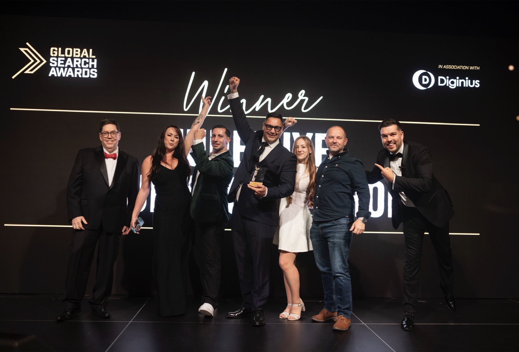 JudeLuxe team at Global Search Awards